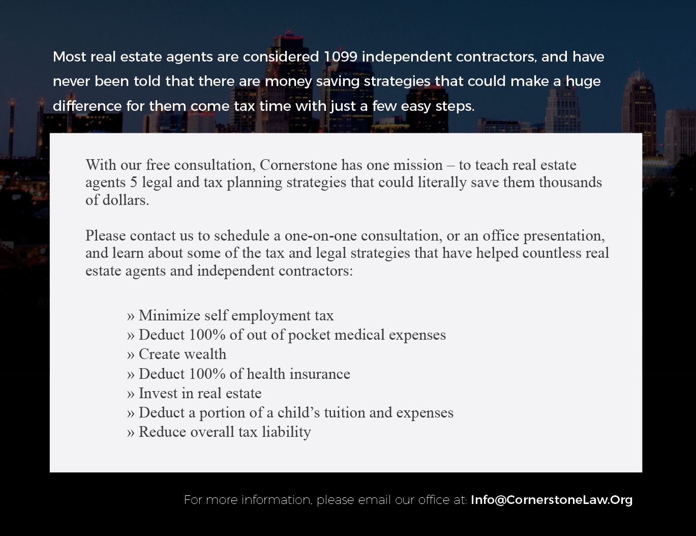 Postcard Design by bubblewater for CORNERSTONE LAW GROUP | Design #15934141