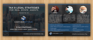 Diseño de Postal por Aether Designs para CORNERSTONE LAW GROUP | Diseño: #15886357