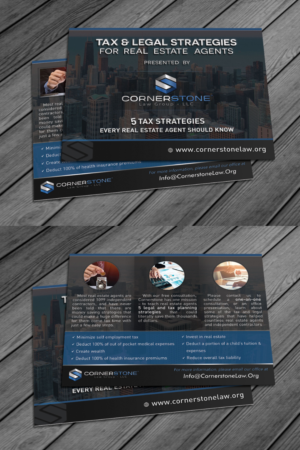 Design de Carte Postale par Aether Designs pour CORNERSTONE LAW GROUP | Design : #15886512