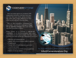 Design de Carte Postale par Aether Designs pour CORNERSTONE LAW GROUP | Design : #15887039