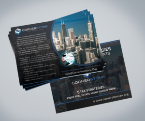 Design de Carte Postale par Aether Designs pour CORNERSTONE LAW GROUP | Design : #15887145