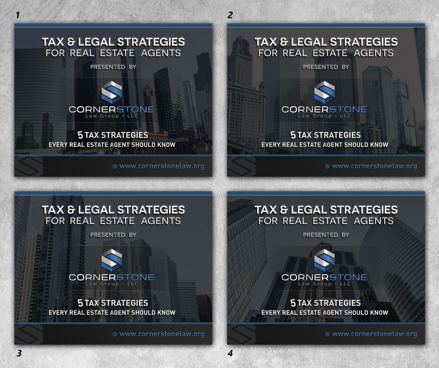 Postcard Design by Aether Designs for CORNERSTONE LAW GROUP | Design #15904711