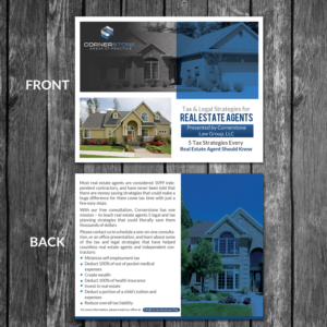 Design de Carte Postale par creative.bugs pour CORNERSTONE LAW GROUP | Design : #15902874