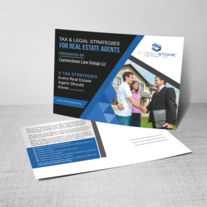 Design de Carte Postale par creative.bugs pour CORNERSTONE LAW GROUP | Design : #15909152