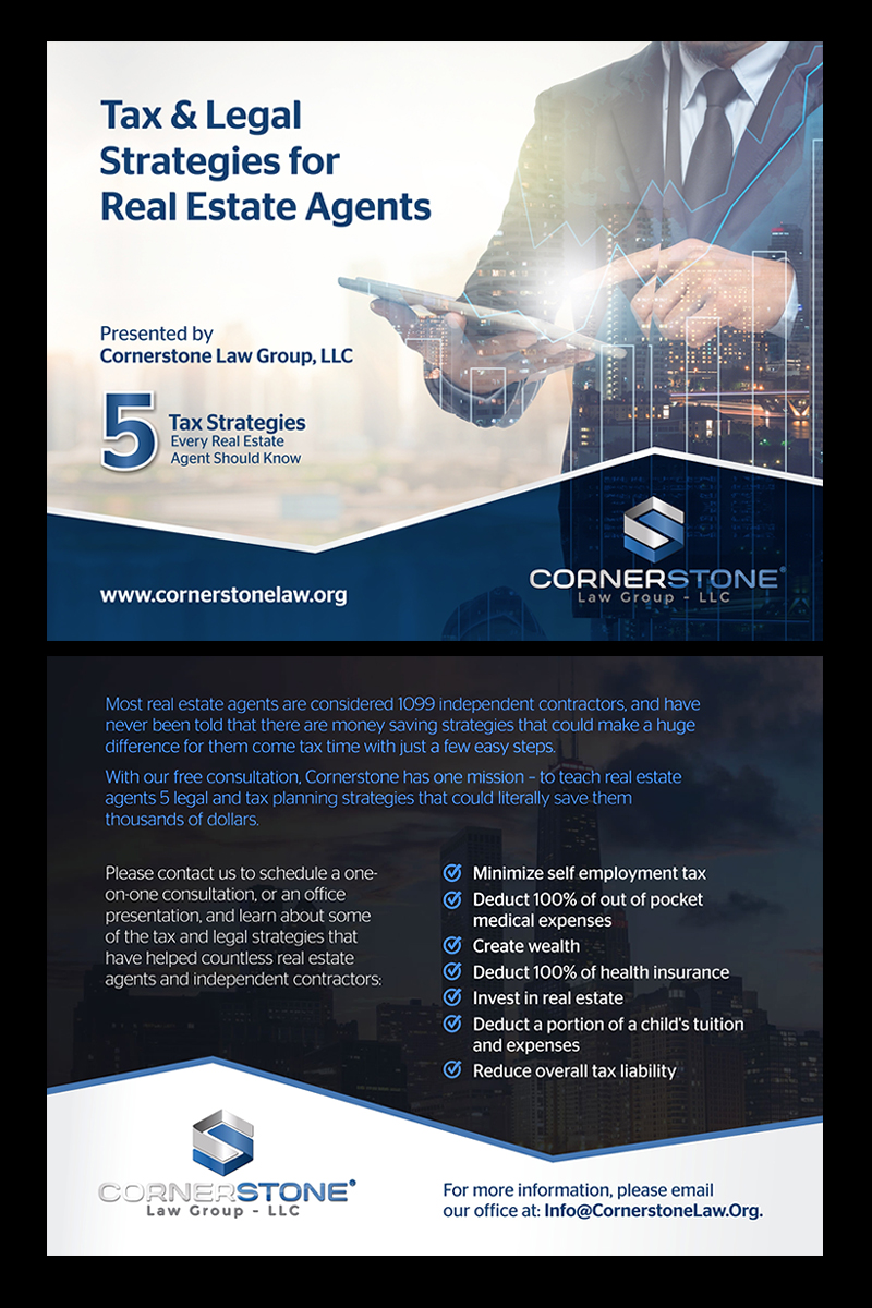 Postcard Design by D Creative for CORNERSTONE LAW GROUP | Design #15931960