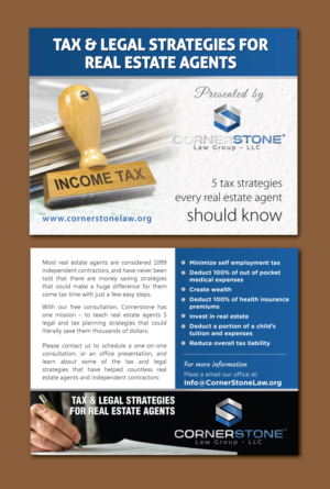 Diseño de Postal por meet007 para CORNERSTONE LAW GROUP | Diseño: #15869284