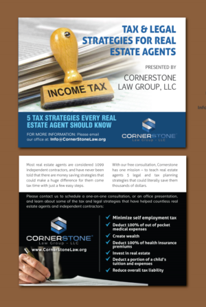 Diseño de Postal por meet007 para CORNERSTONE LAW GROUP | Diseño: #15875982