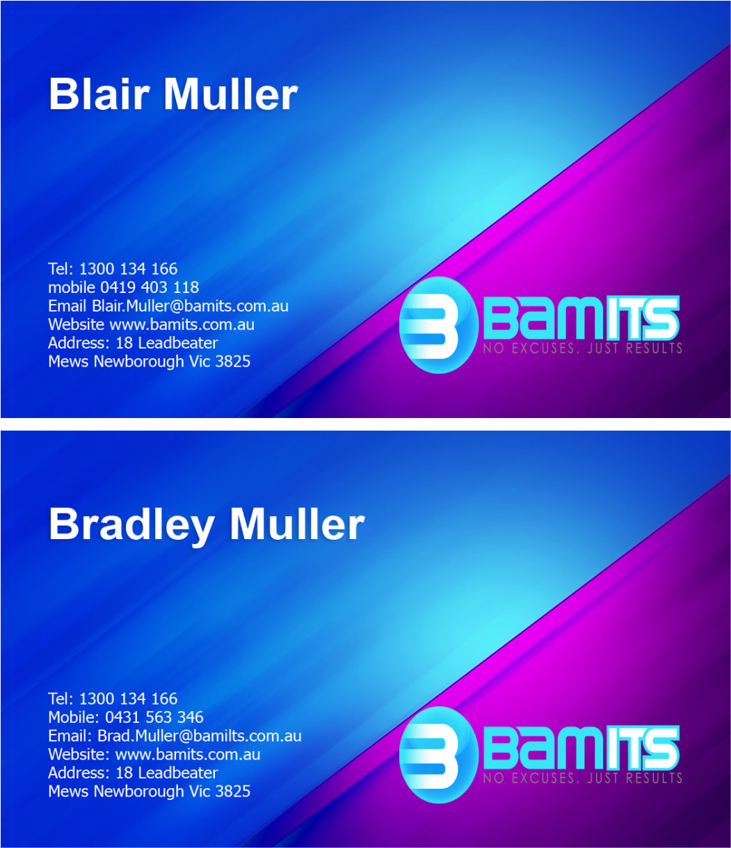 Business Card Design by PrintBrand for BAMITS | Design #2652598