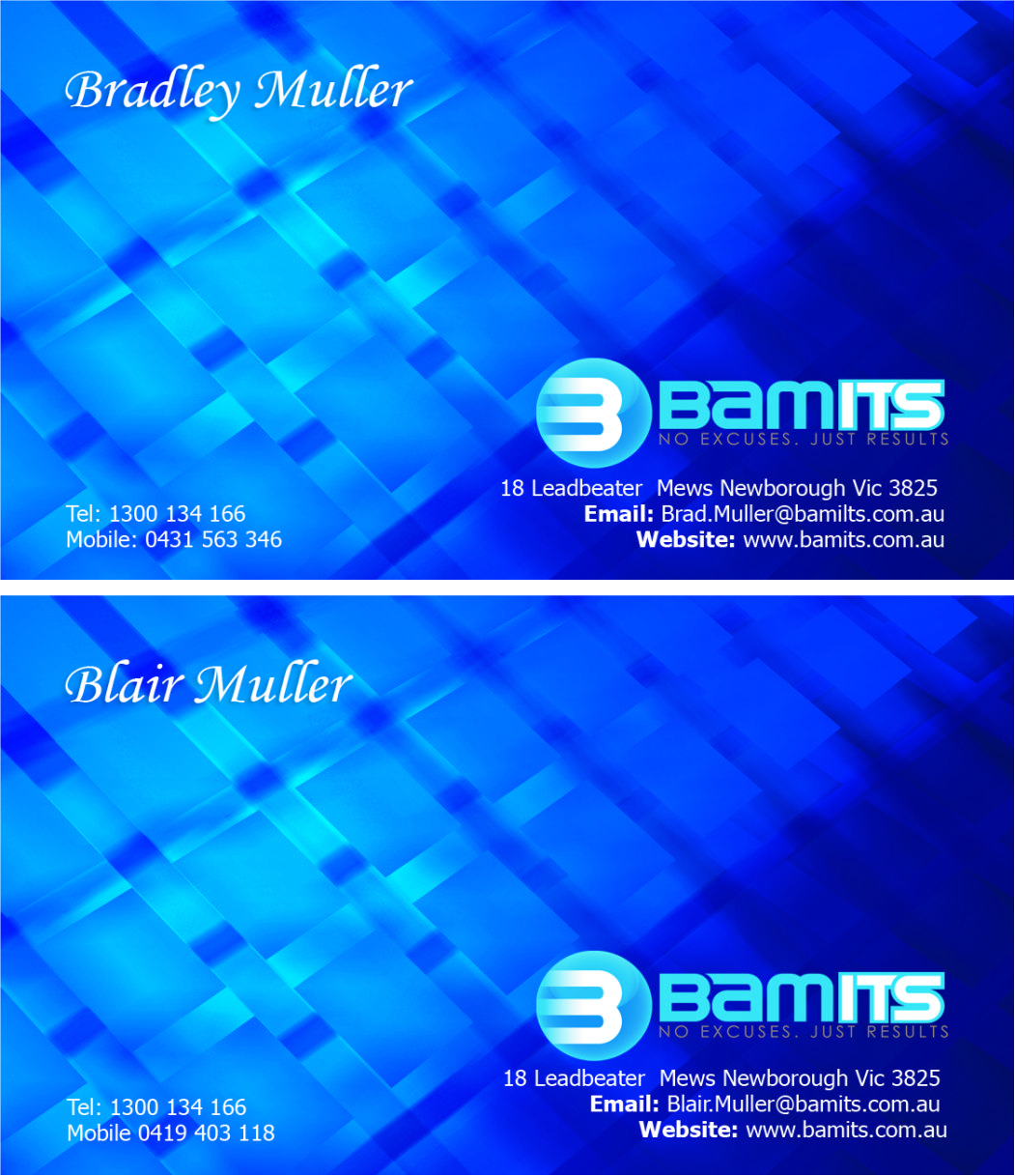 Business Card Design by PrintBrand for BAMITS | Design #2652760
