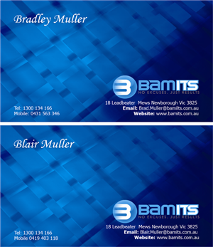 Visitenkarten-Design von PrintBrand für BAMITS | Design: #2652760