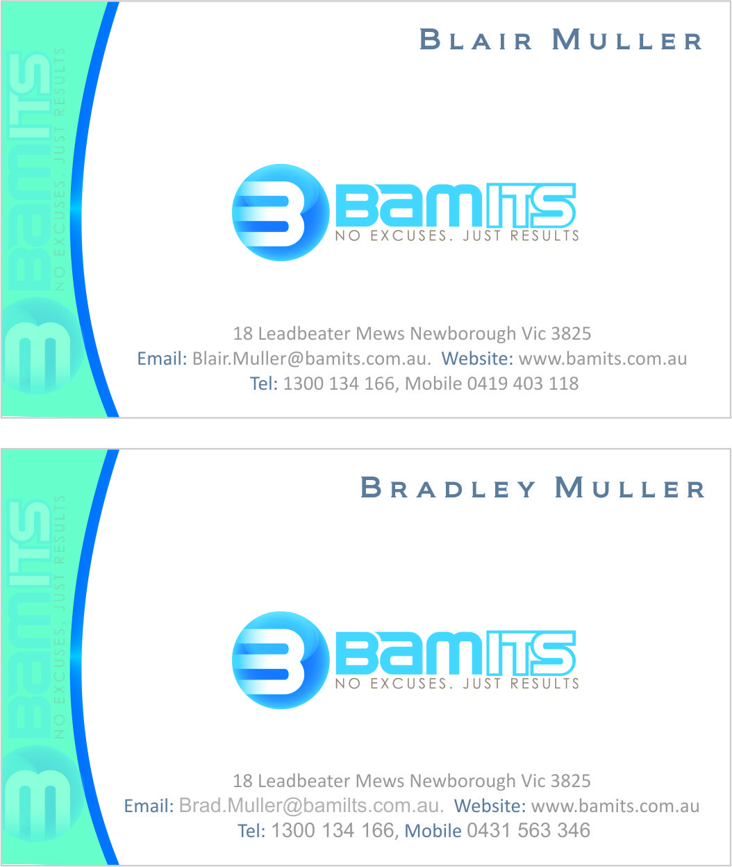 Business Card Design by PrintBrand for BAMITS | Design #2652813