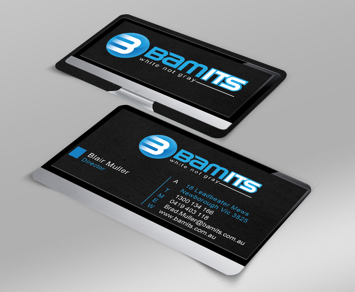 Business Card Design by Harshan for BAMITS | Design #2653474