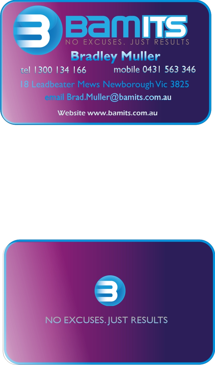 Diseño de Tarjeta de Presentación por Soleil para BAMITS | Diseño #2642211