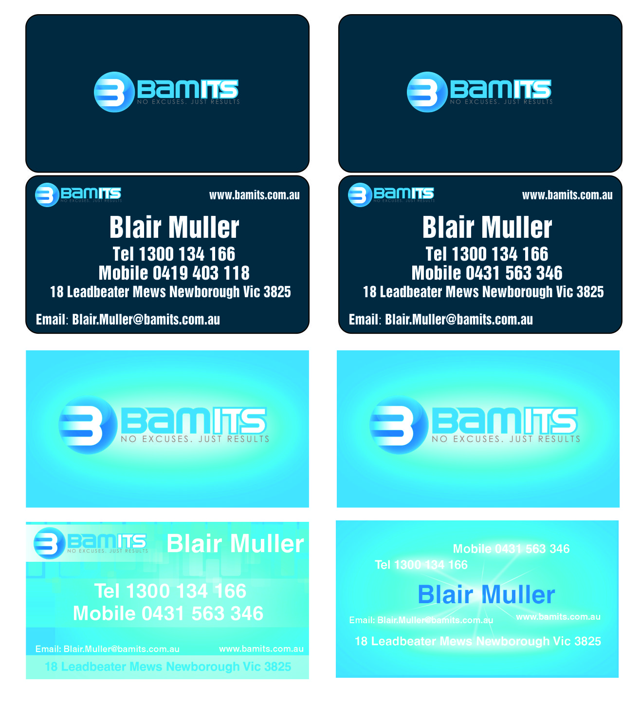 Business Card Design by WVW20 for BAMITS | Design #2611869