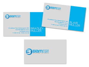 Business Card Design by priscillayohana for BAMITS | Design #2635937