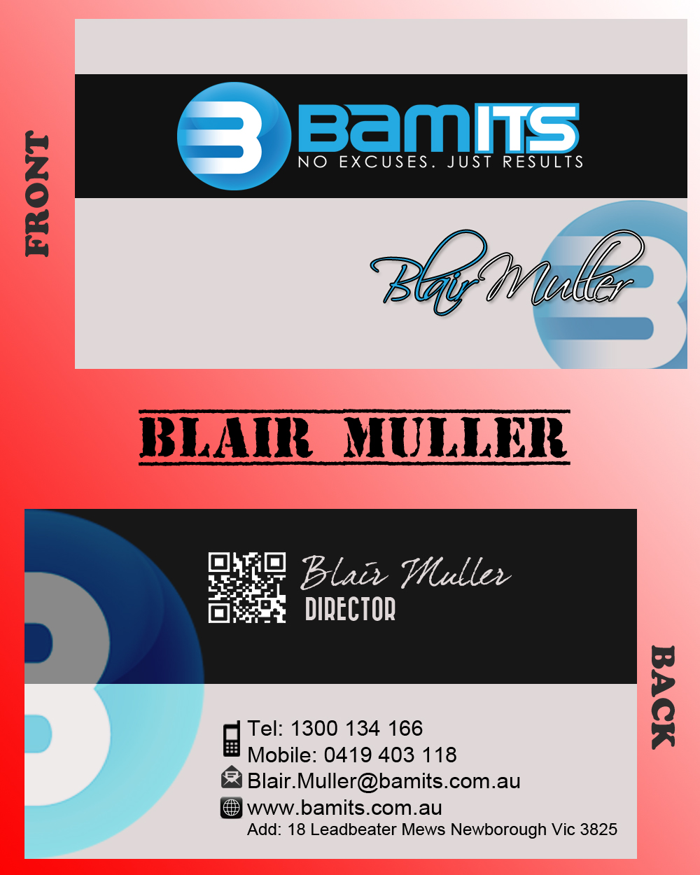 Business Card Design by MDesigns ™ for BAMITS | Design #2635918