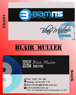 Business Card Design by MDesigns ™ for BAMITS | Design: #2635918