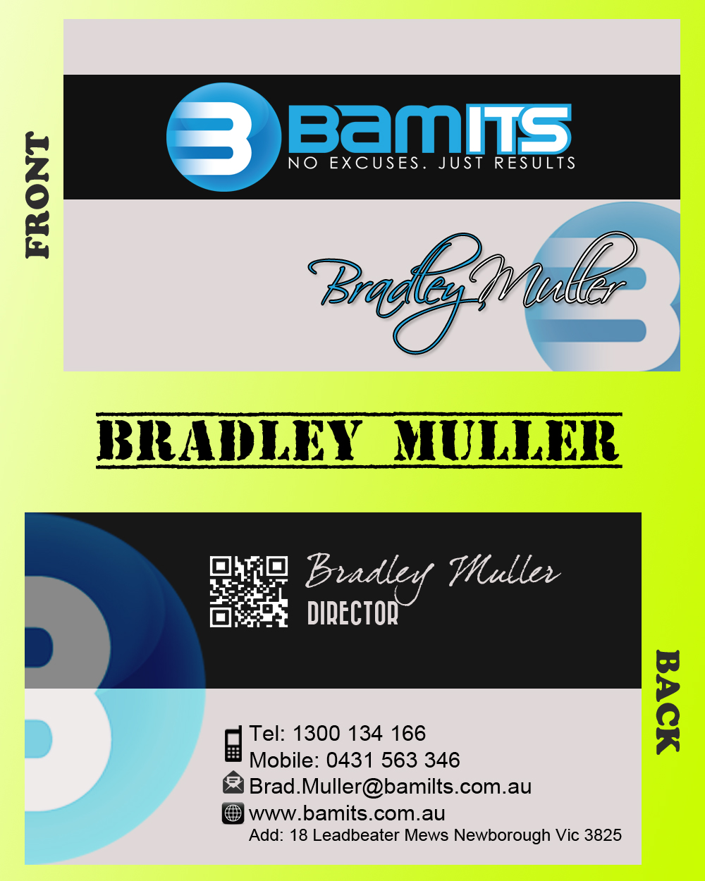 Visitenkarten-Design von MDesigns ™ für BAMITS | Design #2635939
