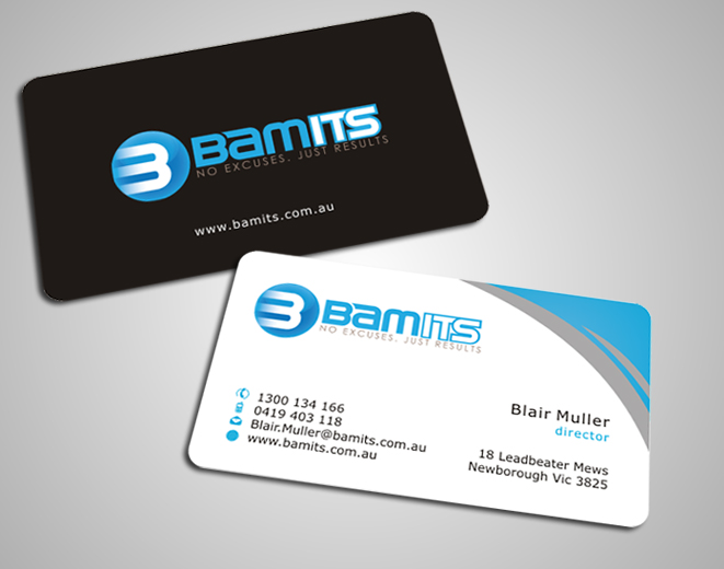 Business Card Design by SKYdesign for BAMITS | Design #2613732