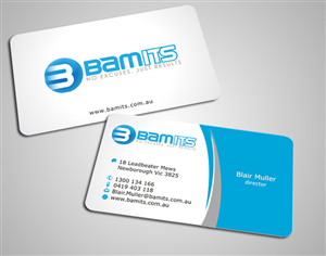 Business Card Design by SKYdesign for BAMITS | Design: #2613738