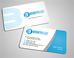 Business Card Design by SKYdesign for BAMITS | Design: #2613740