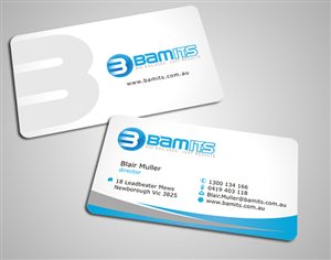 Business Card Design by SKYdesign for BAMITS | Design: #2613742