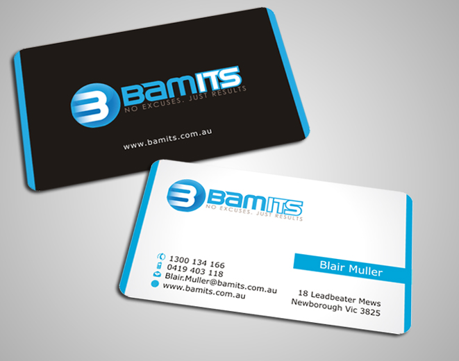 Business Card Design by SKYdesign for BAMITS | Design #2613750