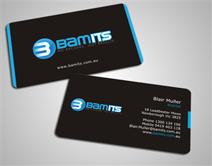 Business Card Design by SKYdesign for BAMITS | Design: #2613759
