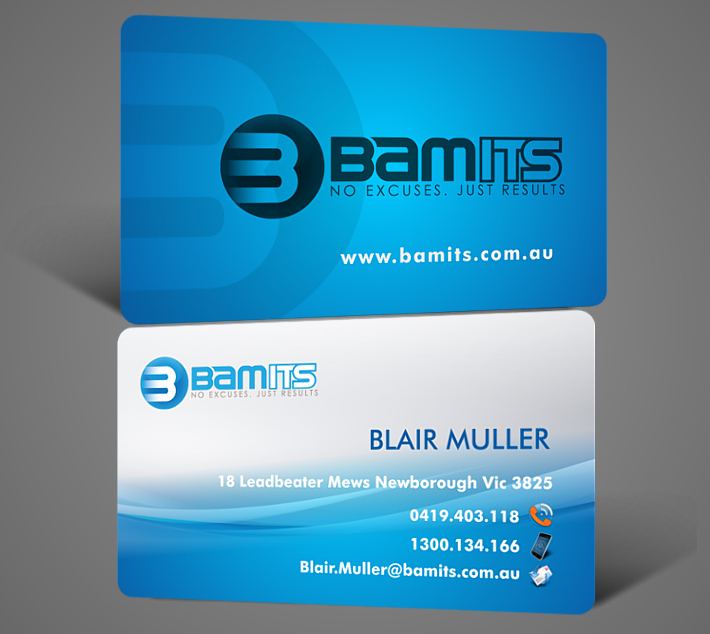 Business Card Design by lookedaeng for BAMITS | Design #2611680