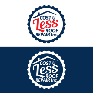 Logo-Design von Sujit Banerjee für Cost U Less Roof Repair Inc. | Design #15829234