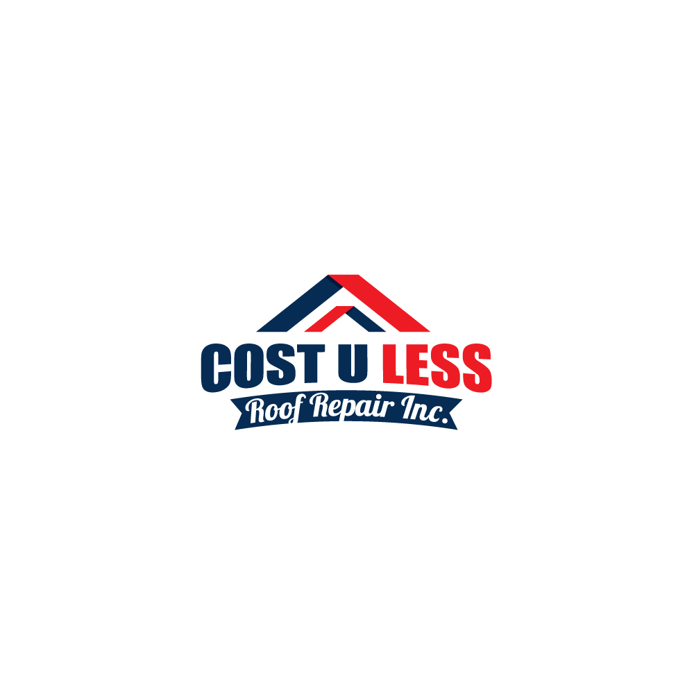 Logo Design by Sujit Banerjee for Cost U Less Roof Repair Inc. | Design #15829236