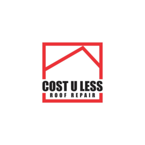 Logo Design by AdrianSirbDesign for Cost U Less Roof Repair Inc. | Design: #15878630
