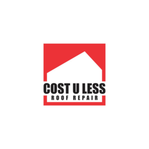 Logo Design by AdrianSirbDesign for Cost U Less Roof Repair Inc. | Design: #15878631