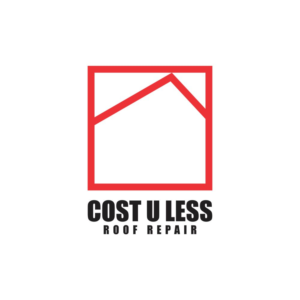 Logo Design by AdrianSirbDesign for Cost U Less Roof Repair Inc. | Design: #15878632