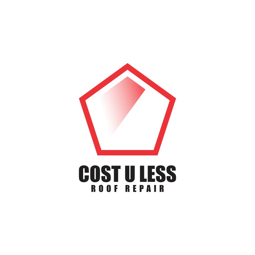 Logo Design by AdrianSirbDesign for Cost U Less Roof Repair Inc. | Design #15878639