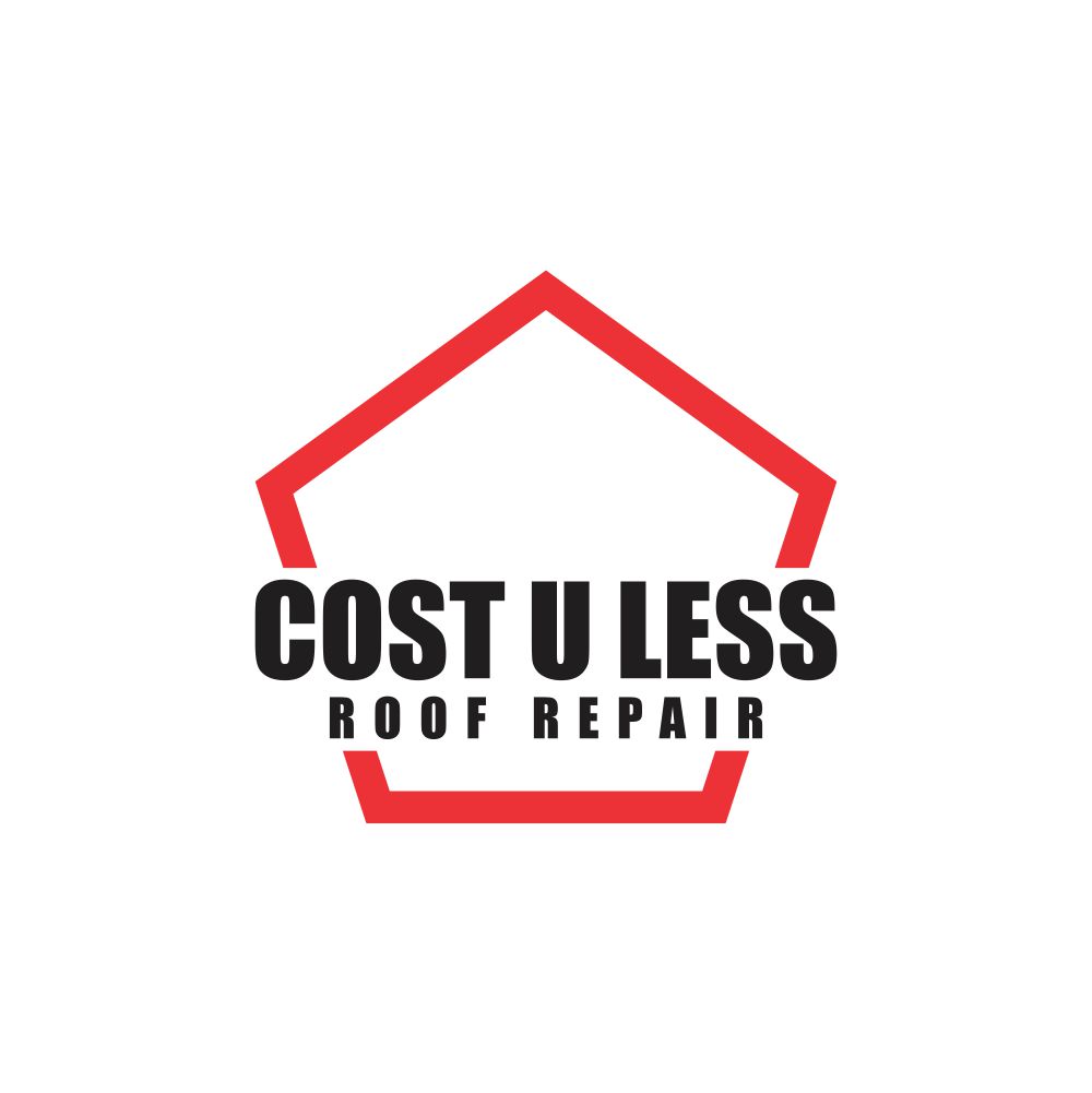 Logo Design by AdrianSirbDesign for Cost U Less Roof Repair Inc. | Design #15878640