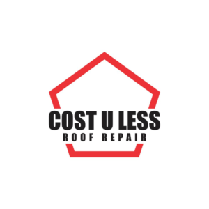 Logo Design by AdrianSirbDesign for Cost U Less Roof Repair Inc. | Design: #15878640