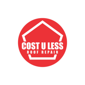 Logo Design by AdrianSirbDesign for Cost U Less Roof Repair Inc. | Design: #15878642