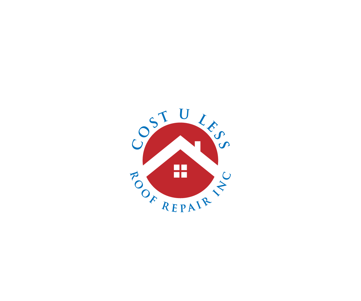 Logo Design by asman for Cost U Less Roof Repair Inc. | Design #15839903