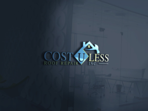 Logo Design by Top king  designer for Cost U Less Roof Repair Inc. | Design: #15838565