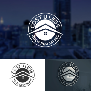 Logo Design by Amaira,s Creation for Cost U Less Roof Repair Inc. | Design: #15829284