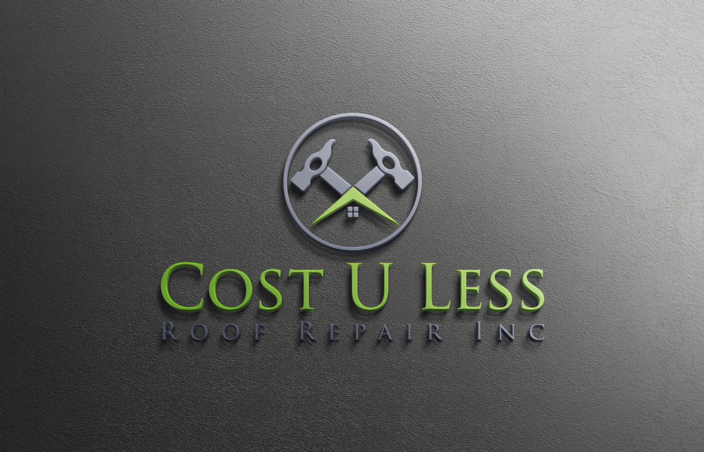 Logo Design by imsakiballhasan for Cost U Less Roof Repair Inc. | Design #15837501