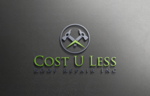 Logo Design by imsakiballhasan for Cost U Less Roof Repair Inc. | Design: #15837501