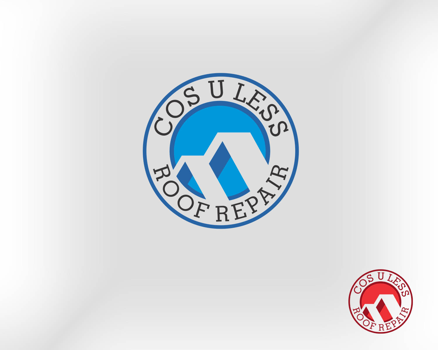 Logo Design by Djamdesign for Cost U Less Roof Repair Inc. | Design #15833642