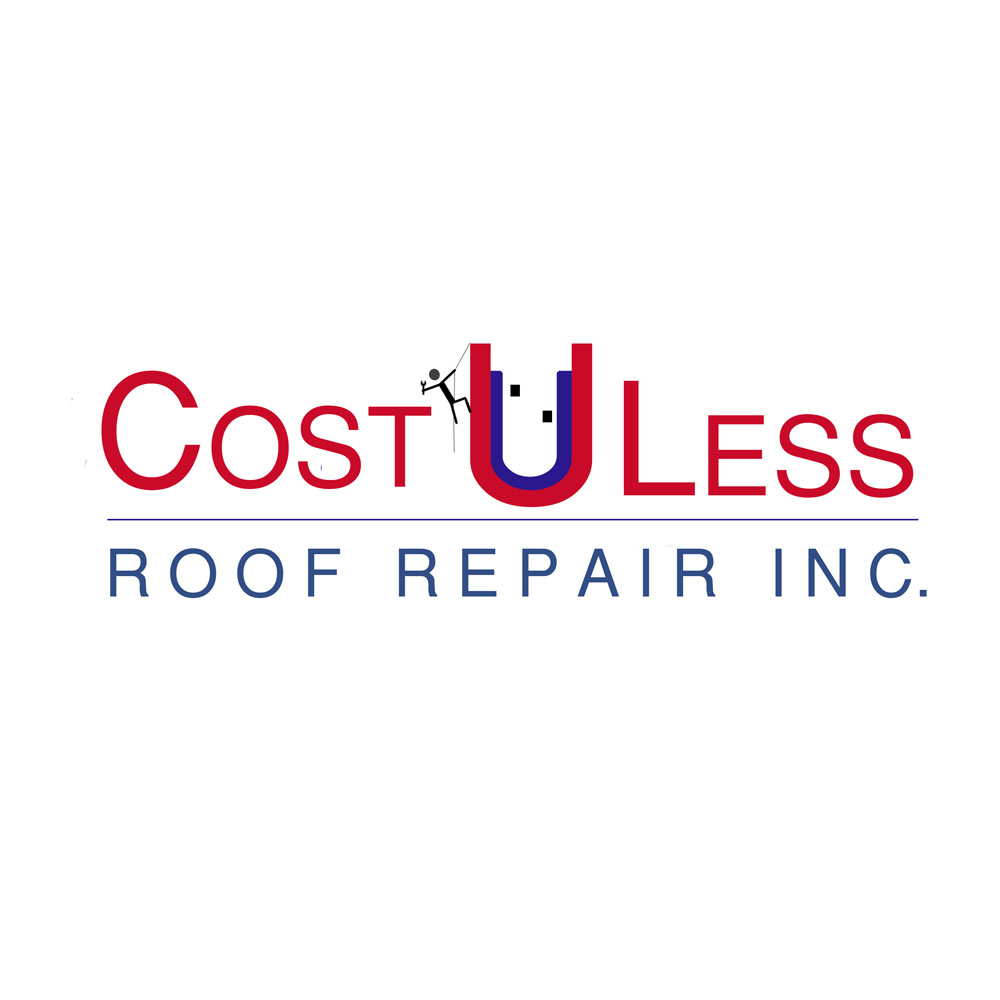 Logo-Design von Alexandra Albornoz 2 für Cost U Less Roof Repair Inc. | Design #15841332