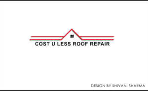 Logo-Design von shivanisharma für Cost U Less Roof Repair Inc. | Design #15835637