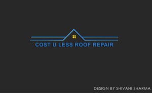 Logo Design by shivanisharma for Cost U Less Roof Repair Inc. | Design: #15835638