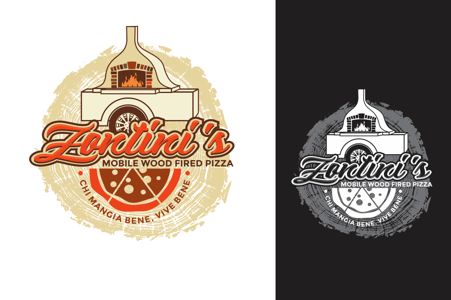 Logo Design by Gigih Rudya for Zontini's Mobile Wood Fired Pizza | Design #15913997