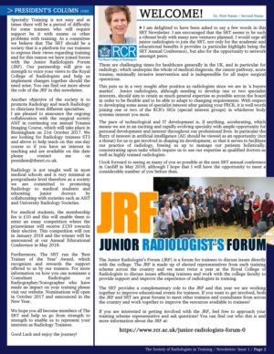 Newsletter Design by nortiz for The Society of Radiologists in Training  | Design: #15904544