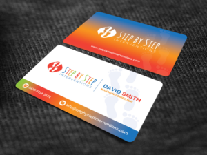 Step by Step Interventions business cards and stationary | Business Card Design by Sandaruwan